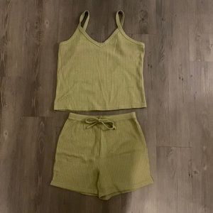 Olive green pajama set